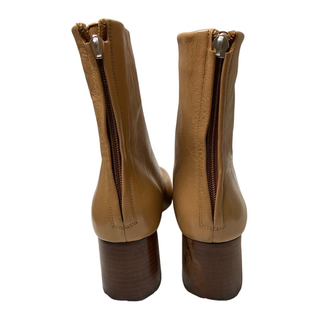 Mansur Gavriel Glove Lambskin Leather Ankle Boots Block Heel Statement Sz 40/10 - Picture 8 of 12